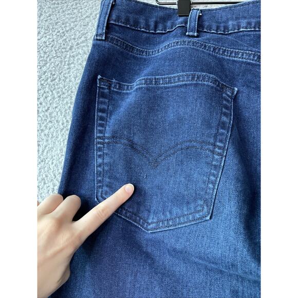 Levi's 502 Jeans Men 38 x 34 All Seasons Tech Dark Wash Straight High Rise Pant - Picture 5 of 15